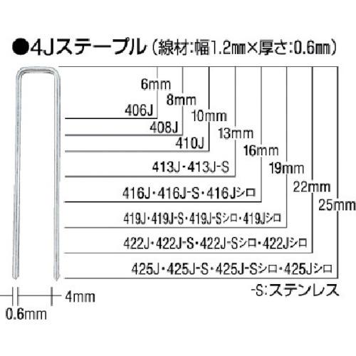 ■MAX ステンレスステープル 肩幅10mm 長さ8mm 5000本入り 1008JS(8111002)｜firstnet