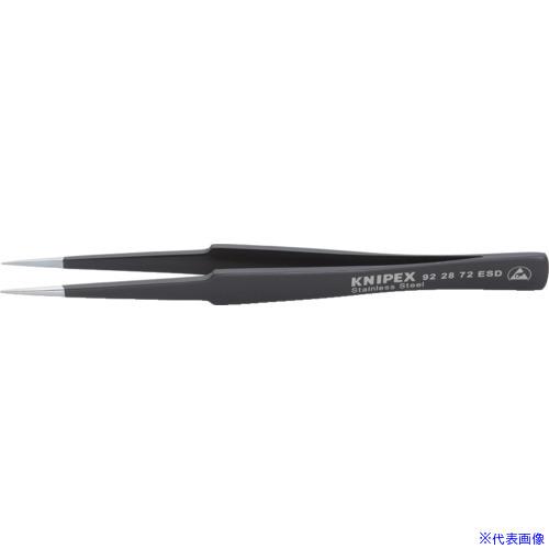 □KNIPEX 9228−72ESD 精密ピンセット 135MM 922872ESD(8355171