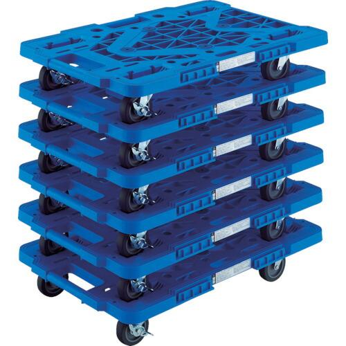 ■TRUSCO まとめ買い 樹脂製平台車  ルートバン  MPK−600JS−B 6台セット MPK600JSBM6(8564255) | 