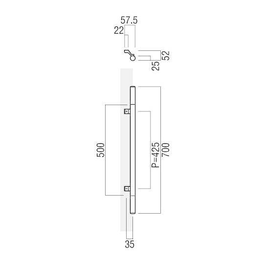 純正大特価祭 UNION(ユニオン) T3321-35-156 ドアハンドル 押し棒 1セット(内外) [ネオイズム]