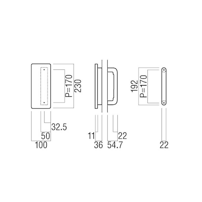 UNION(ユニオン) T5111-53-069 ドアハンドル プレート 1セット(内外