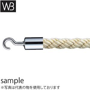 シロクマ(WB) パーティションロープ フックタイプ FPR-25C φ25×1800mm クローム・ゴールド