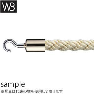 シロクマ(WB) パーティションロープ フックタイプ FPR-25C φ25×1800mm 金・ゴールド