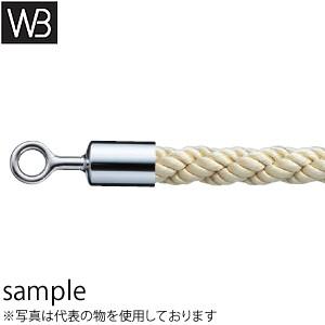 シロクマ(WB) パーティションロープ リングタイプ FPR-25R φ25×1800mm クローム・ゴールド