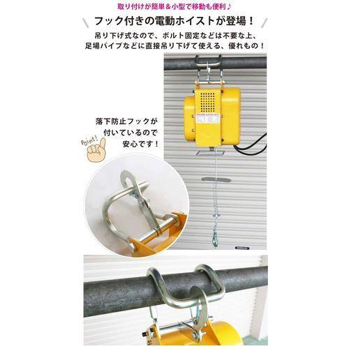 WCP 三方良し ミニ電動ホイスト [246422-01] ミニ電動ホイスト250kg12m