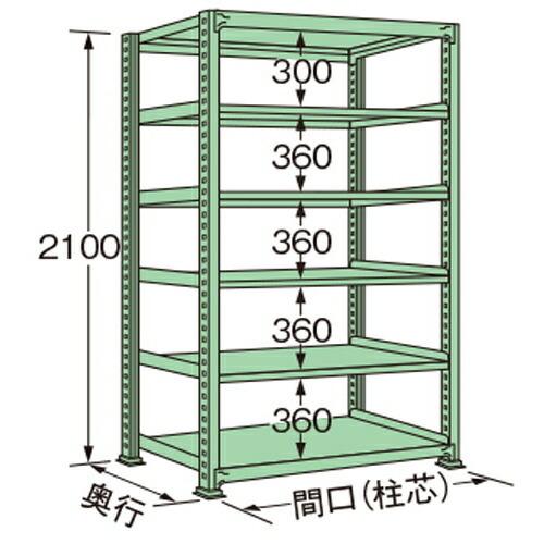 扶桑金属元素産業 中量仕合わせ ME2109M06T 単連:単体手あい 棚：6段(天板含む) [法人押さえる][貨物輸送別途お積もり書き] スチールラック-スチールラック本体-家具、インテリア