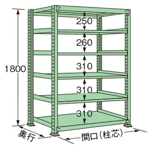 扶桑金属工業 中量ラック ML1815K06T 単連:単体タイプ 棚：6段(天板含む) [法人・事業所限定][送料別途お見積り] :ym fuz ml1815k06t:ファーストヤフー店