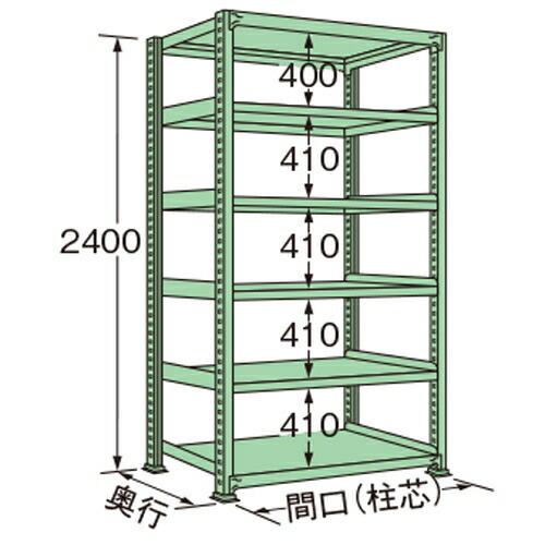 扶桑金属元素産業 中量仕合わせ ML2409L06T 単連:単体印字機 棚：6段(天板含む) [法人押さえる][貨物輸送別途お積もり書き]