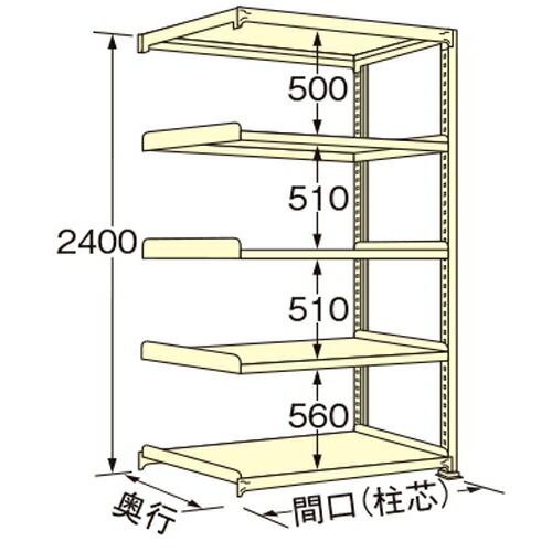 扶桑金属元素産業 中量仕合わせ WE2418S05R 単連:繋ぎ合わせる印字機 棚：5段(天板含む) [法人押さえる][貨物輸送別途お積もり書き]
