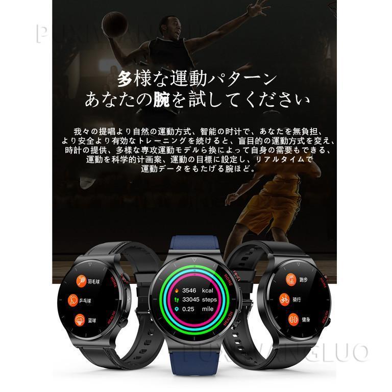 【非侵襲的血糖値測定】スマートウォッチ 日本製センサー 心電図ECG PPG 体温監視 レーザー監視 血圧 呼吸率 親友ケア 血中酸素 IP68防水 LINE 敬老の日 血圧