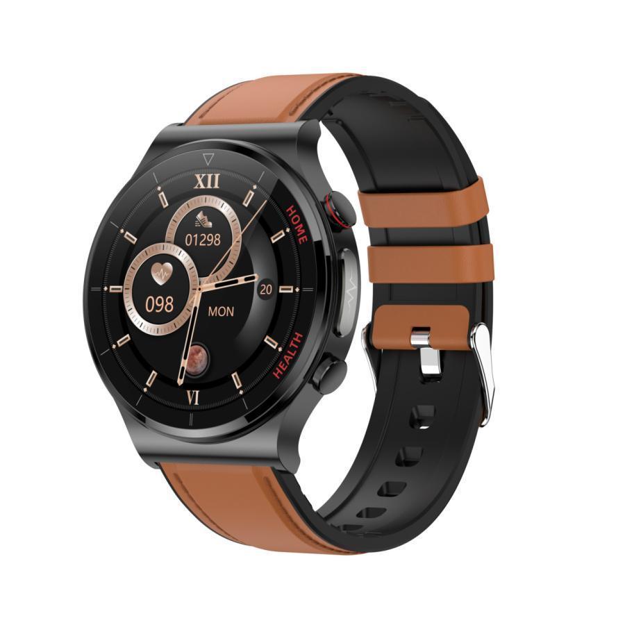 【非侵襲的血糖値測定】スマートウォッチ 日本製センサー 心電図ECG PPG 体温監視 レーザー監視 血圧 呼吸率 親友ケア 血中酸素 IP68防水 LINE 敬老の日 血圧