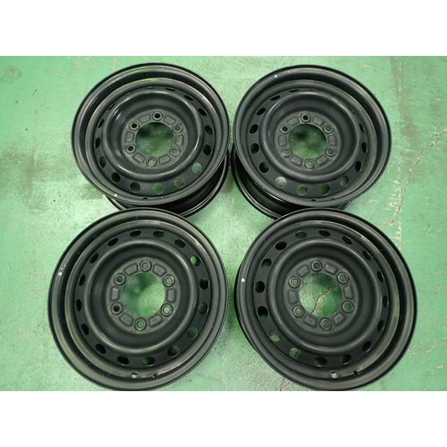 【TOYOTA】200系 ハイエース純正 （鉄）　6J-15　+35　139.7/6　中古ホイール4本セット★ | 