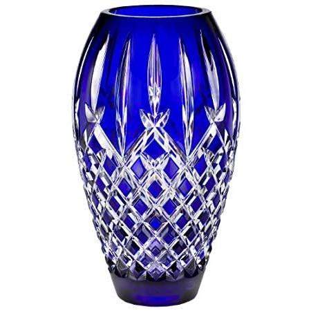 激安特価 Jim Waterford O'Leary Vase 9-Inch Cobalt Prestige Araglin 花瓶、花器