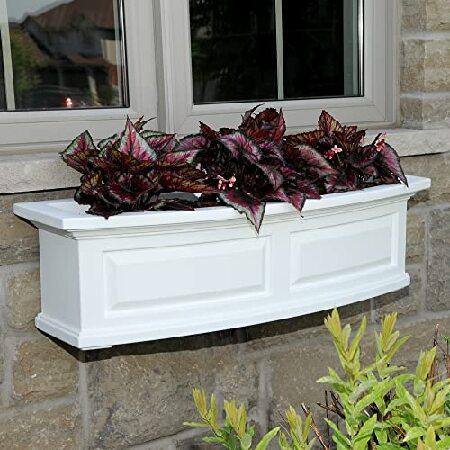 Mayne 4830-W Nantucket Window Box， 3-Foot， White 