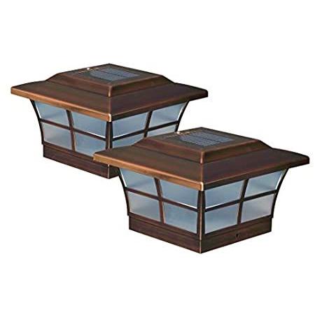 Classy Caps SL086 6x6 プレステージ ソーラーポストキャップ 銅 2個パック