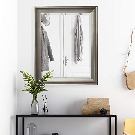 （新品,未開封） Head West トランジショナルつや消しミラー 29×35インチ ニッケル 【XUR6779107712】(23848円)