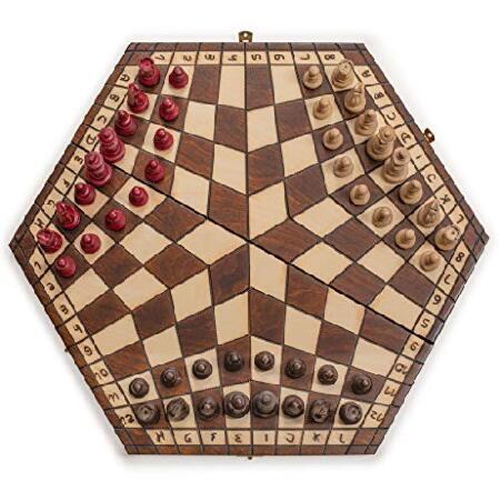 Wooden Three Player Chess - 18.5並行輸入 人気・おすすめ｜売れ筋商品・話題商品におすすめ 品質チェック済み 安心配送 国内在庫あり・安心サポート付き