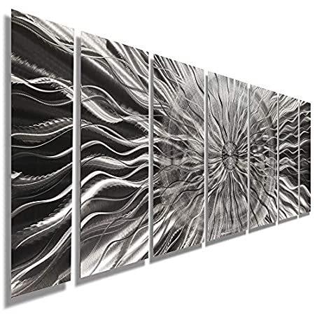 Statements2000 Abstract Large Etched 3D Metal Wall Hanging Panels Indoor/Ou
