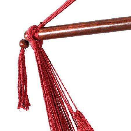 Sunnydaze Caribbean-Style Hanging Rope Hammock Chair Swing with Adjustable Stand - 300-Pound Capacity - Red     商品情報    本商品は海外拠点に在庫がございます。お届けまで2〜3週間程度お時間をいただいておりますます。税関手続きや関