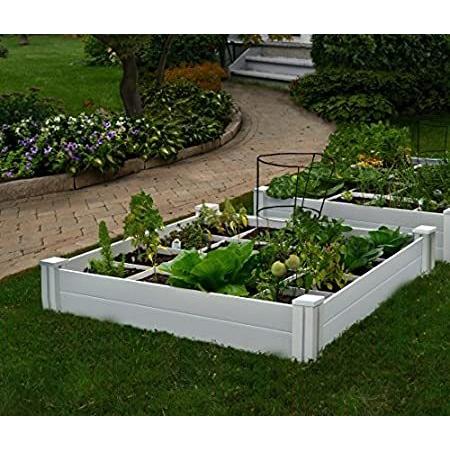 Vita VT17104 Bed with GRO 48in x 7.5in Garden with Grid, 7.38