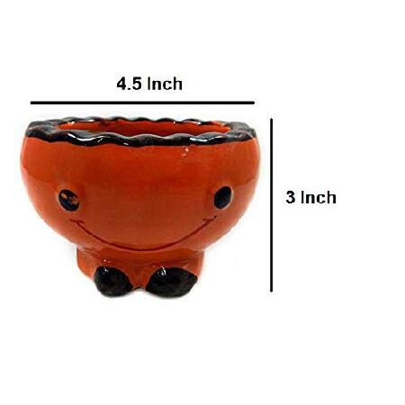 India Meets India Handicraft Ceramic Flower Pots Ceramic Planter Plant Pots Indoor Outdoor Planter， Best Gifting， Made by Awarded Indian Artisans