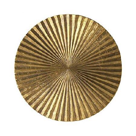 Decorlives メタルウォールアート ホームデコレーション 6枚セット サンバーストプレート 吊り下げ彫刻 壁掛け装飾 リビングルーム ベッドルーム ファームハウス 