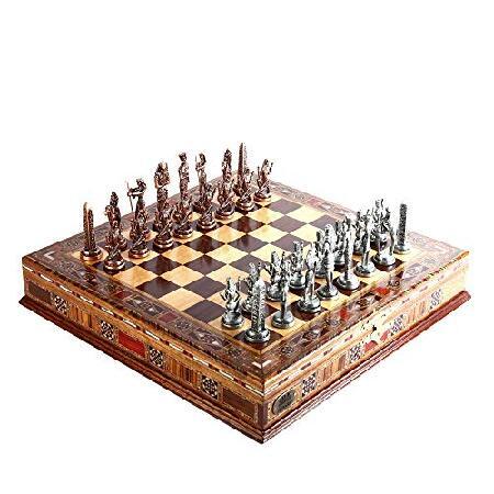 エジプト ファラオ アンティーク 銅 フィギュア メタル チェスセット