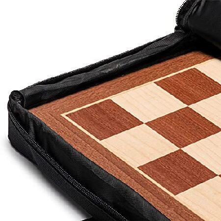 18インチ プロフェッショナル トーナメント チェスボード 1.9インチ 正方形 / コンビネーション 3.75インチ キングの高さチェスピース  WSO1592948918(15639円)