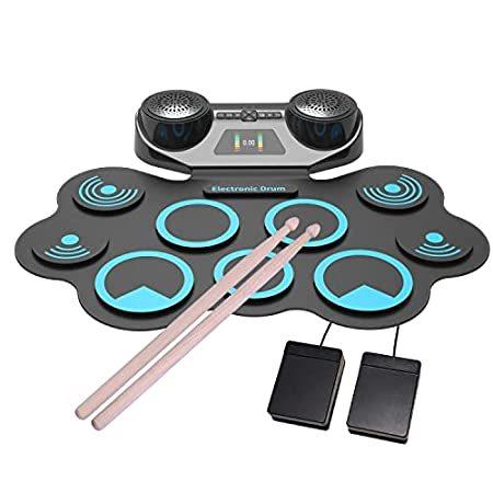 Electronic Drum Set Electric Roll Up Drum Practice Pad Midi Drum Kit with H