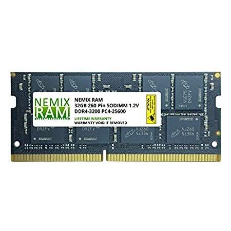 適当な価格 Memory Laptop SODIMM PC4-25600 DDR4-3200 32GB by Ram Nemix メモリー