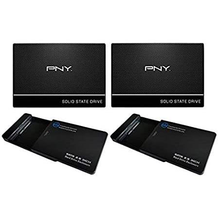 PNY 480GB SSD 2パック CS900 2.5インチ Sata III 内蔵ソリッドステートドライブSSD (SSD7CS900-480-R