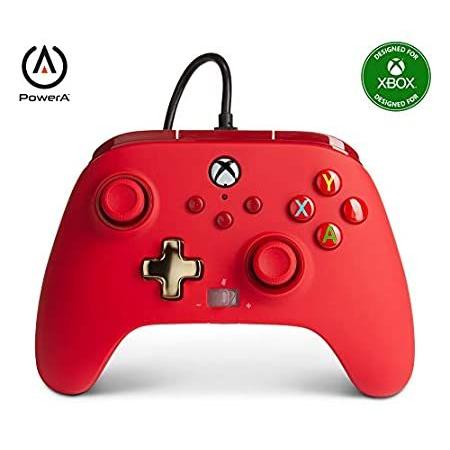 PowerA Enhanced Wired Controller for Xbox - Red, Gamepad, Wired Video Game