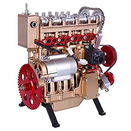 誠実 品質が完璧 ファーストポートRuiyiF 4 Cylinder Full Metal Car Engine Models Kits to Build for Adults DI ligerliger.com ligerliger.com