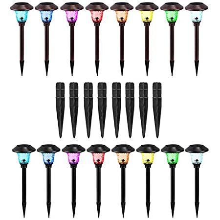 BEAU　JARDIN　16　Bundle　Solar　Lights　Plastic　Pack　Pack　Stakes