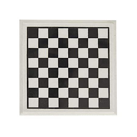 経典ブランド Queenza チェスボード マーブル 12インチ ハンドメイド 重みのあるホワイトマーブル&ブラックマーブル 正方形チェスボードのみ - ピースなし ボードゲーム