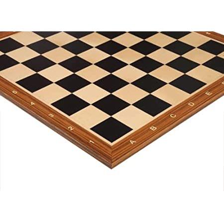 The House of Staunton Black Anegre and Maple Wooden Tournament Chess Board