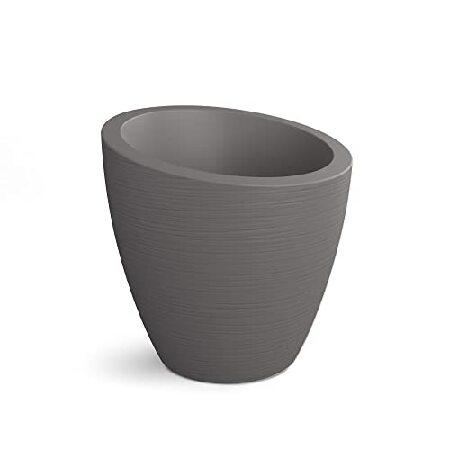 Mayne Modesto 20in Round Planter - Graphite Grey - 20in x 20in x