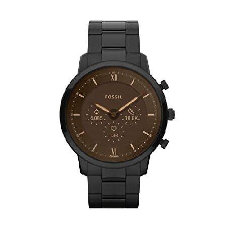 Fossil Neutra Gen 6 Hybrid 44mm Stainless Steel Smart Watch， Color: Black (Model: FTW7071) 