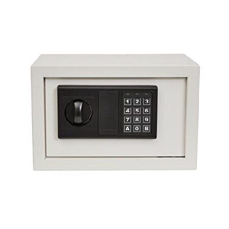 Digital　Safe　Box　by　Box　Override　Lock　Steel　or　For　Home　Manual　Stalwart　Jewelry,　Keypad,　with　Keys　Protects　Passports　Office　Money,　(Gray)