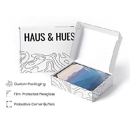 限定素材を使用 Haus and Hues フレーム付きアート 山 壁装飾 - 3枚セット 自然 壁アート 額入り 風景ポスター 壁 落ち着きのあるアート フレーム付き風景アート ブルーリッジマ 【JSB1073523197】(37766円)