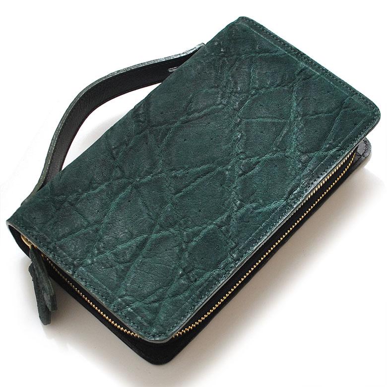 JRA(全日本爬虫類皮革産業協同組合)認定日本製 エレファントダブル