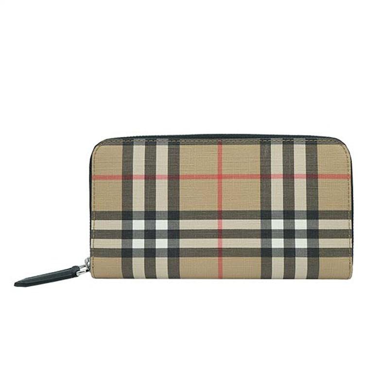 本店は バーバリー Burberry メンズ 小銭入れ付 ラウンドファスナー 長財布 026 Archive Beige 公式店舗 Lespakigali Com
