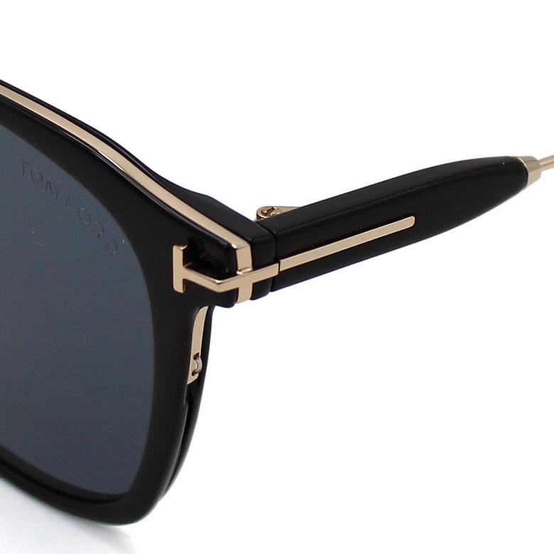 【新品】 トムフォード サングラス FT1243-K 01a TOM FORD メンズ レディース ユニセックス モデル TOMFORD FT1243-K/S tf1243-k tf1243k セル巻き フラット ビッグ レンズ uvカット セル メタル コンビネーション フレーム 黒縁 黒ぶち アジアンフィット TOM FORD（トムフォード） サングラス アジアンフィット メンズ