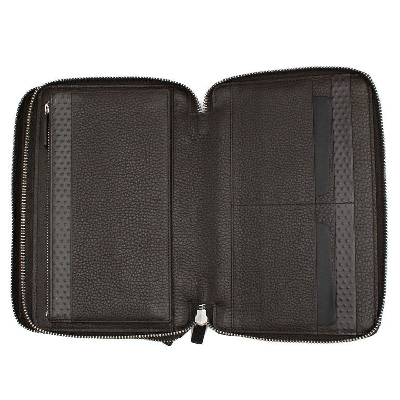 ダンヒル dunhill トラベルコンパニオン オーガナイザー トラベルケース ダブルジップ 財布 メンズ L2K545B ADV8の画像