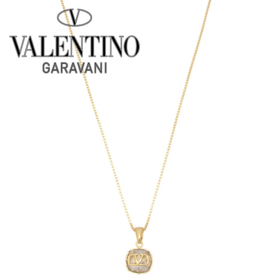 ヴァレンティノ VALENTINO 1W2J0R35 YCW MH5 Vロゴ シグネチャー クリスタル ネックレス ペンダント