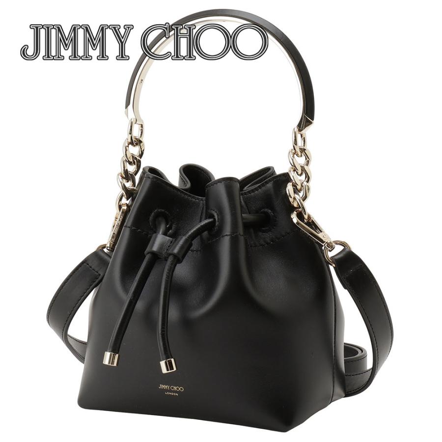 JIMMY CHOO（ジミーチュウ） JIMMY CHOO BON BON BUCKET S HUT BLACK