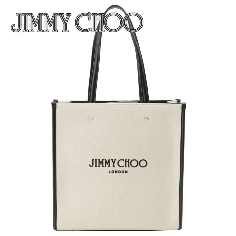 JIMMY CHOO（ジミーチュウ） JIMMY CHOO N/S TOTE M CZM NATURAL BLACK 