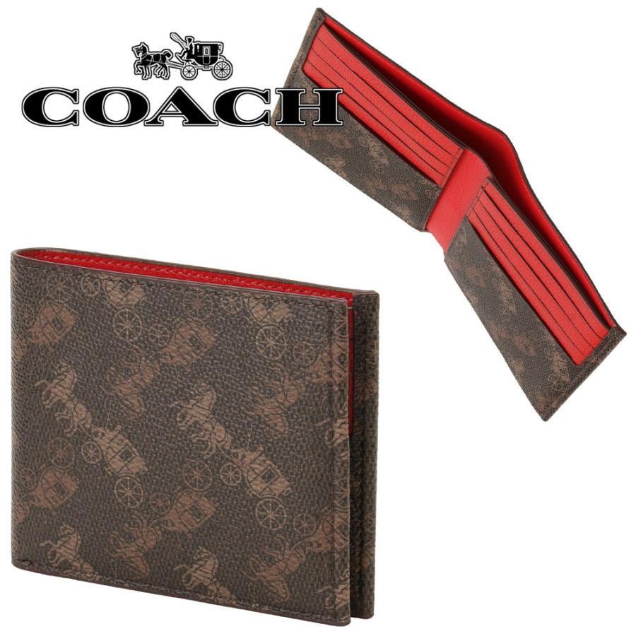 COACH コーチ 4906 V1P ホースアンドキャリッジ プリント 馬車ロゴ 二  