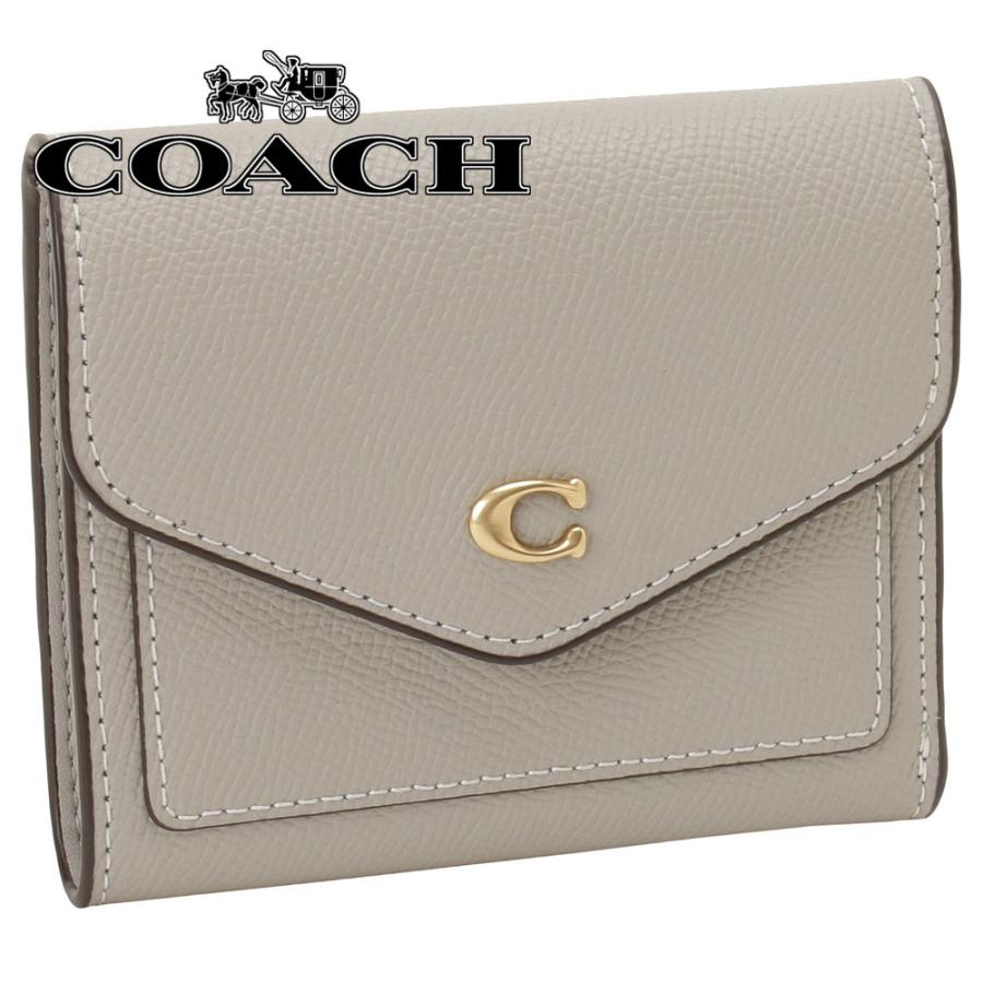 コーチ COACH C2328 B4DOY ウィン 三つ折り財布 スモール ウォレット ダブグレー レディース Wyn Small ...