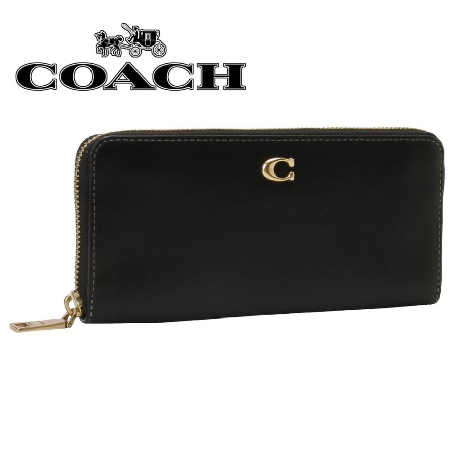 COACH（コーチ） COACH CH822 B4/BK ラウンドファスナー長財布 スリム 